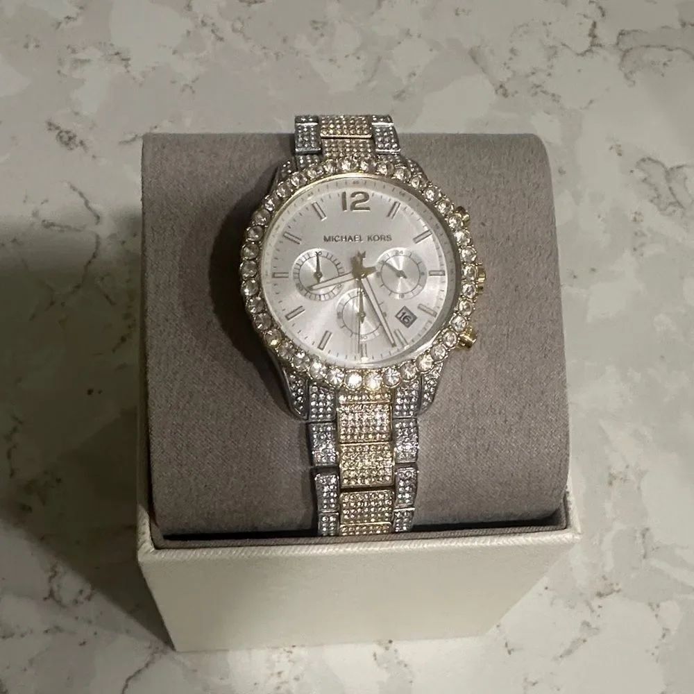 Michael Kors Silver and Gold Luxury Watch